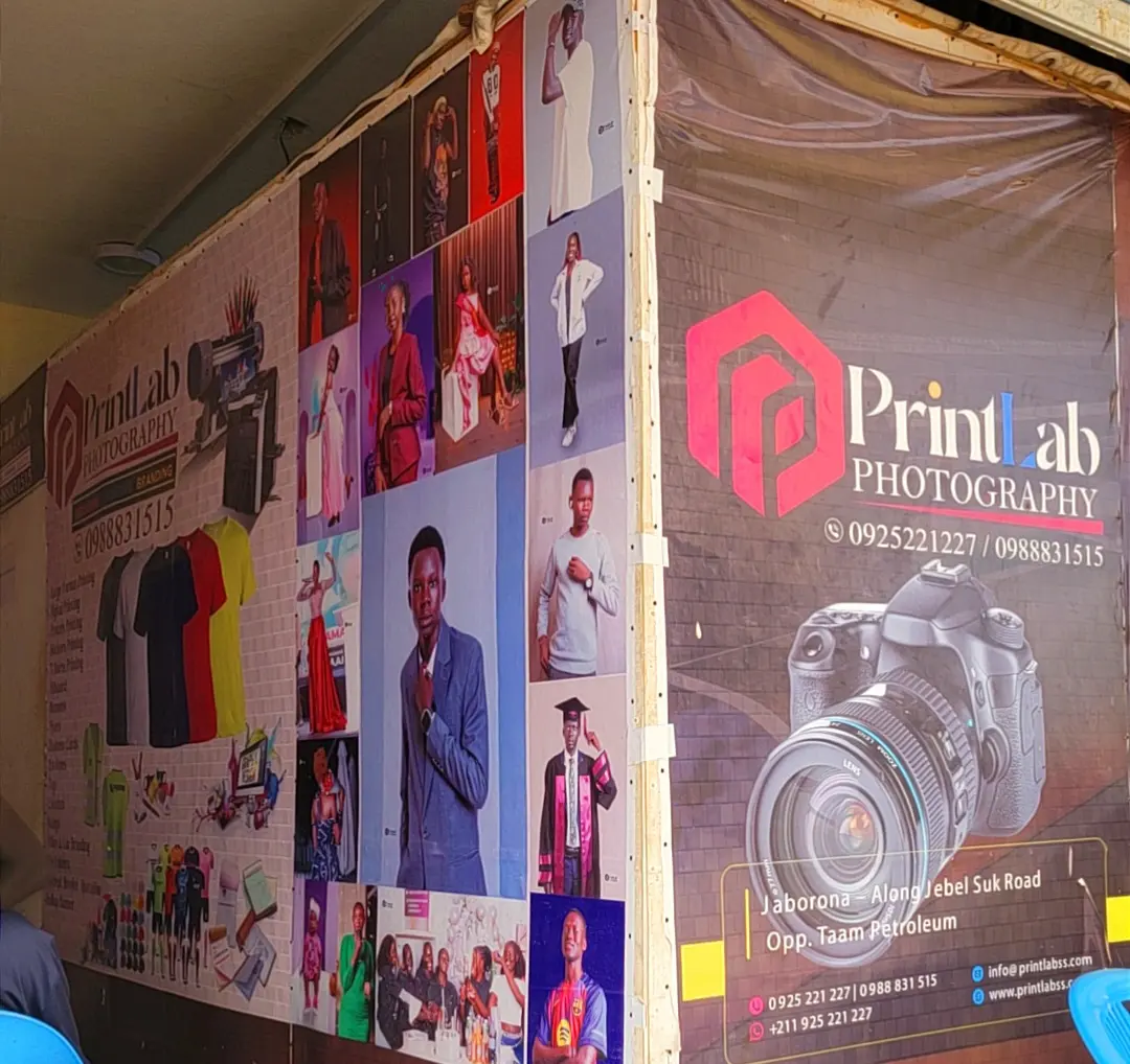 Photography work displayed inside PrintLab